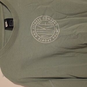 Nike Sage Green Crewneck Cropped Sweatshirt